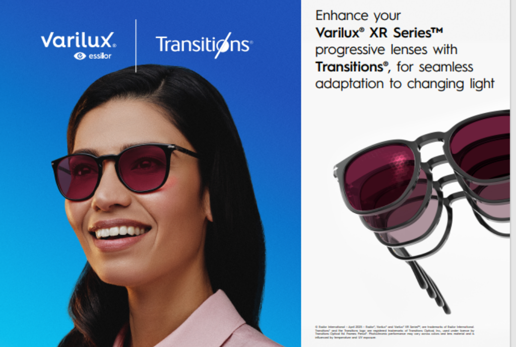 Varilux<sup>®</sup> XR series™ x Transitions<sup>®</sup> Digital Toolkit